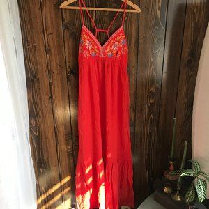 Bright and bold boho dress